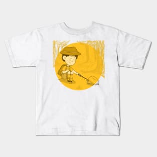 Little Boy Explorer Kids T-Shirt